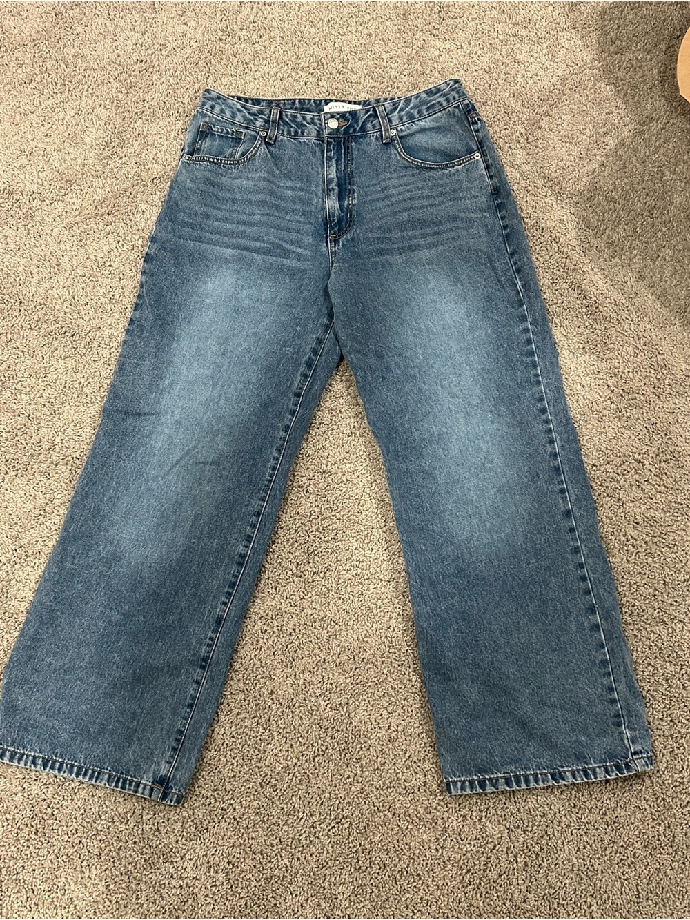 Classic Blue Straight-Leg Jeans